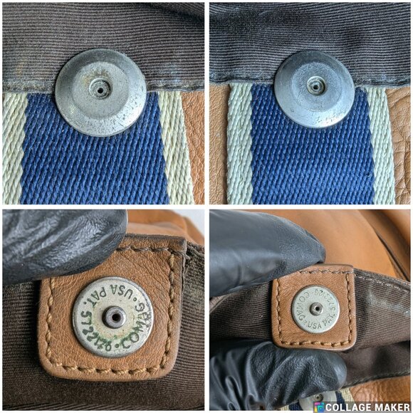 Coach Brown 2-Way Shoulder & Tote Brown Leather Bag Heritage Stripe Made Vietnam - Picture 10 of 16